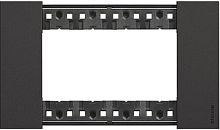 Рамка горизонтальная Legrand BTicino Living Now 1-м. 4 мод. черный картинка